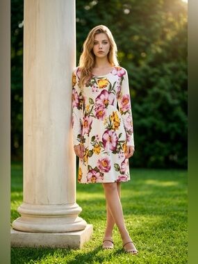 Floral Long Sleeve Dress